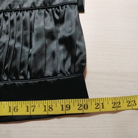 BEDO Black satin beaded backless shift dress - Picture 11 of 16